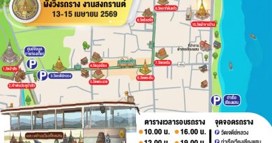 อบจ.เชียงราย จัดให้! เที่ยว “มหาสงกรานต์สามแผ่นดินเชียงแสน” ฟรี! รถ EV BUS “เชียงราย-เชียงแสน” และรถรางสงกรานต์เชียงแสน!