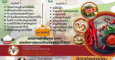 รับเพียง 20 คนเท่านั้น! อบรมเชิงปฏิบัติการ “การทำอาหารและเครื่องดื่มสำหรับร้านอาหารเดลิเวอรี่”